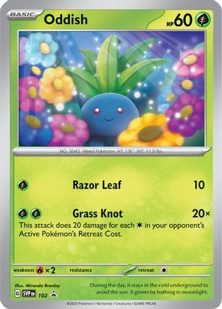 Oddish 102 [SV Scarlet & Violet Promo Cards]