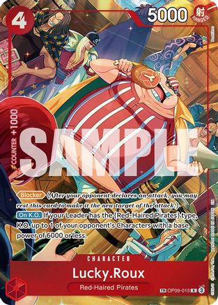 Lucky.Roux (TR) (OP09-015) - A Fist of Divine Speed Foil