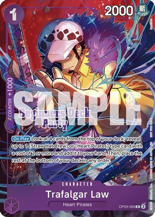 Trafalgar Law (Beginners Deck Party [ST-23] - [ST-28] Winner Pack) (OP09-069) - One Piece Promotion Cards Foil