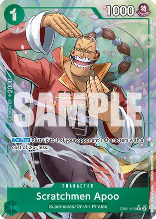 Scratchmen Apoo - EB01-015 (Alternate Art) (EB01-015) - Premium Booster -The Best- Vol. 2 Foil