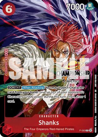 Shanks (CS 25-26 Event Pack Finalist Ver.) (P-083) - One Piece Promotion Cards Foil