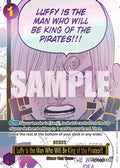 Luffy Is the Man Who Will Be King of the Pirates!!! (Japanese Version 3rd Anniversary Set) (OP12-079) - One Piece Promotion Cards Foil