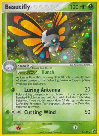 Beautifly 002 [Deoxys]  - Holofoil