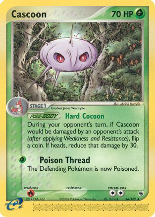 Cascoon 026 [Ruby and Sapphire]  - Reverse Holofoil