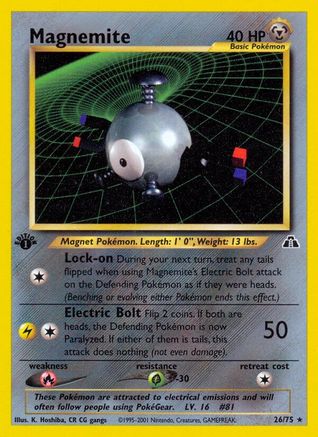 Magnemite (26) 026 [Neo Discovery]  - 1st Edition