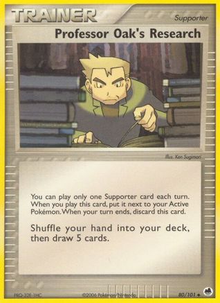 Professor Oak's Research 080 [Dragon Frontiers]  - Reverse Holofoil