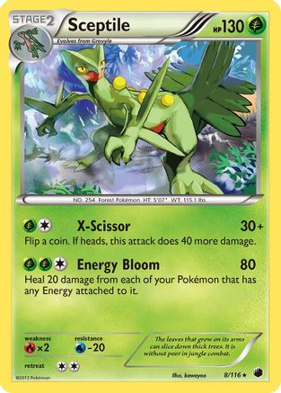 Sceptile 008 [Plasma Freeze]  - Reverse Holofoil