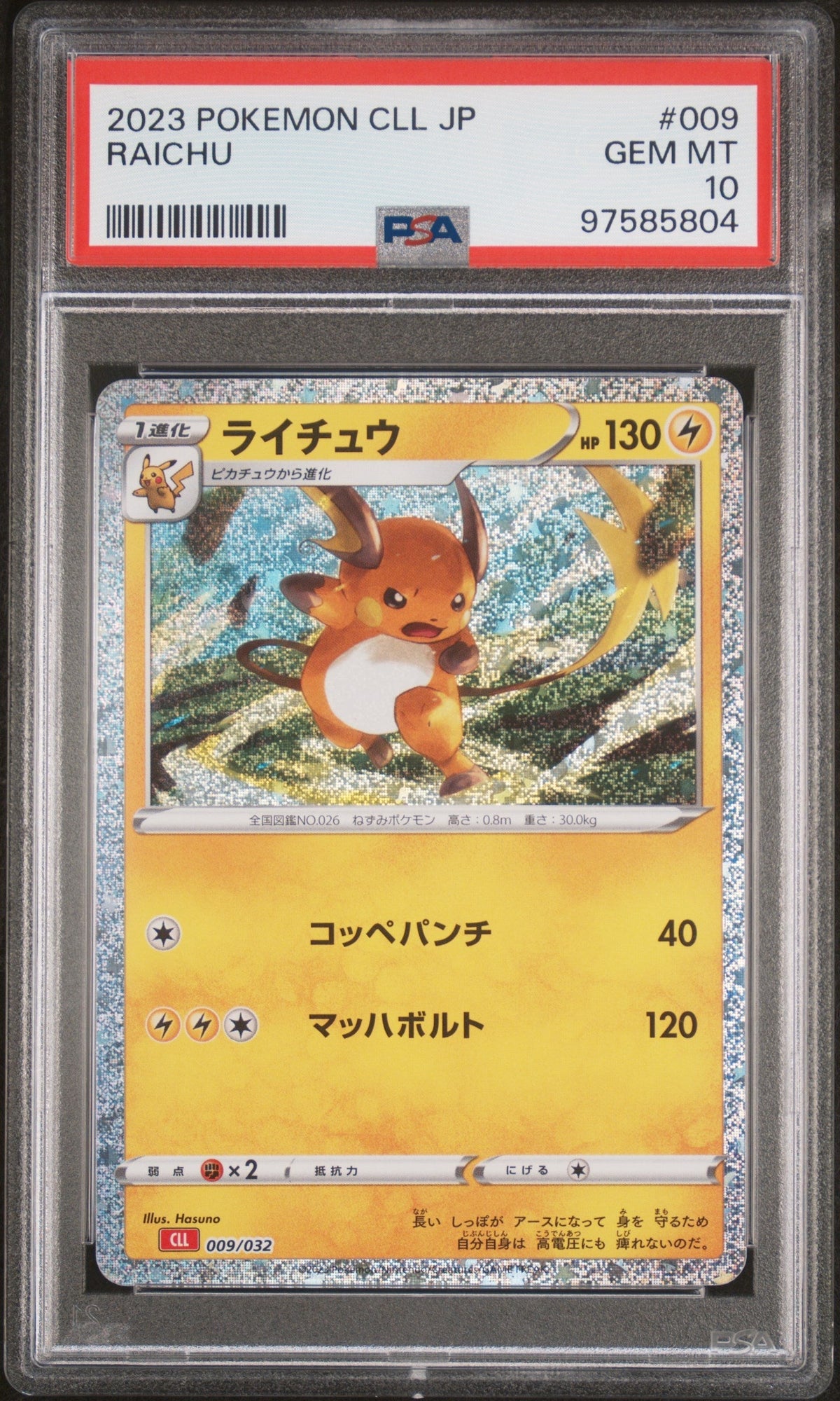 [PSA10] Raichu 009/032