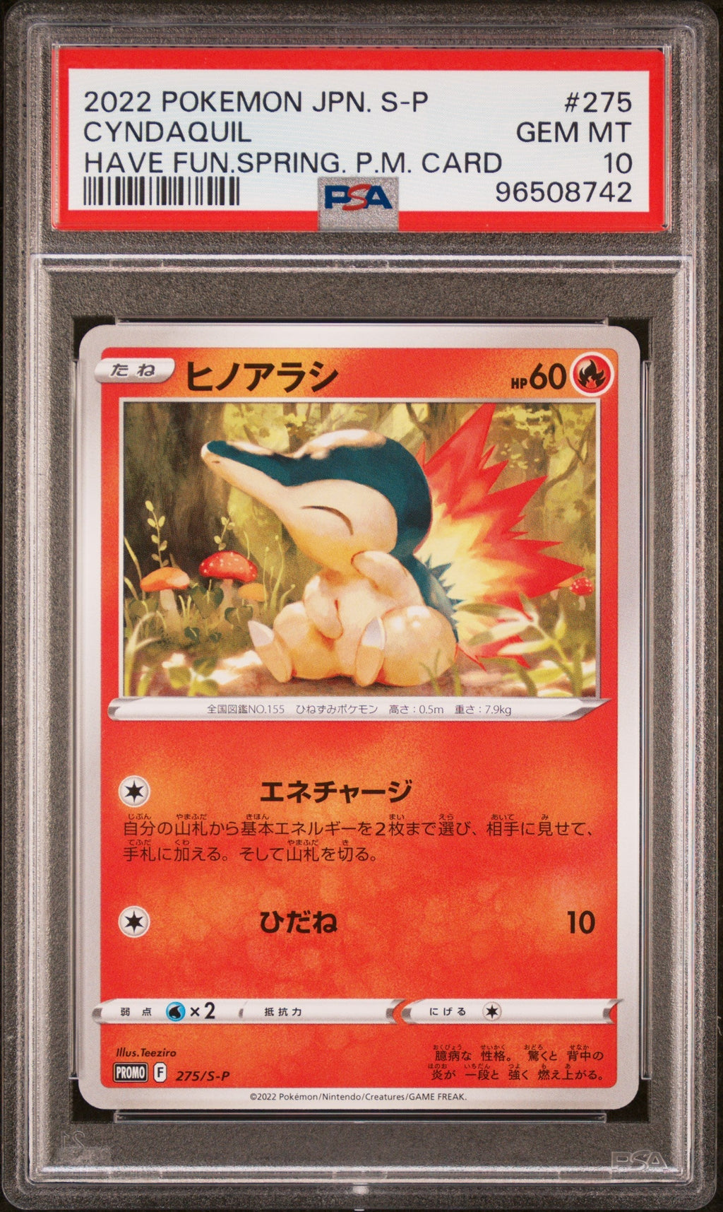 [PSA10] Cyndaquil 275/S-P